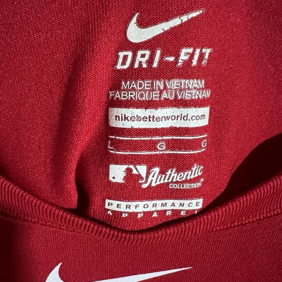 Nike BSBL Dri Fit Boston Red Sox Baseball MLB T-Shirt Men's Size Large - Picture 4 of 6